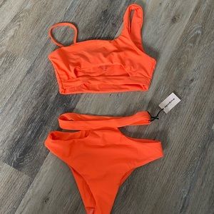 Super down Neon Orange Bikini